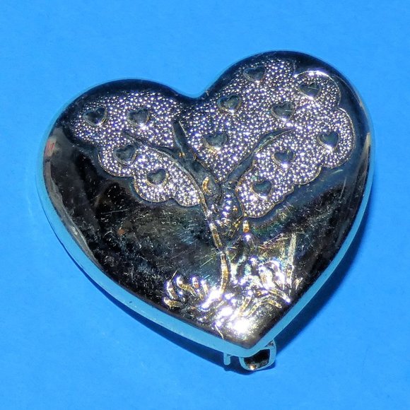 Vintage The Variety Club Tree of Life Brooch Pin Heart Shape Love Signed - Picture 3 of 6